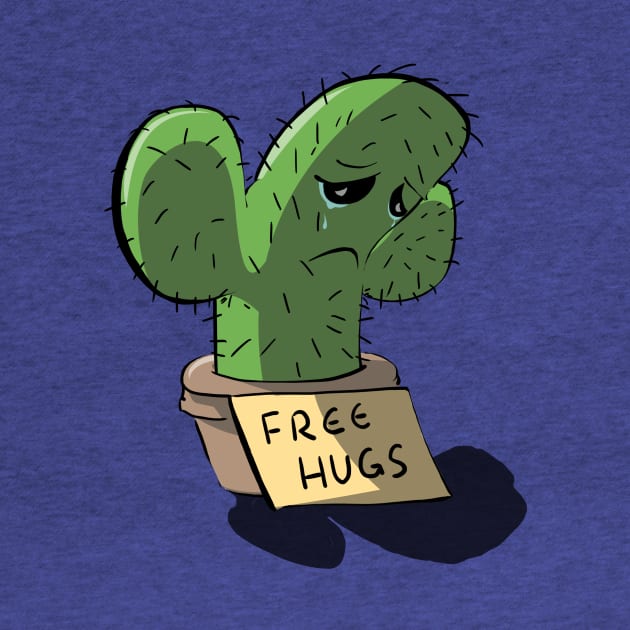 Free Hugs Sad Cactus by BunnyMaelstrom